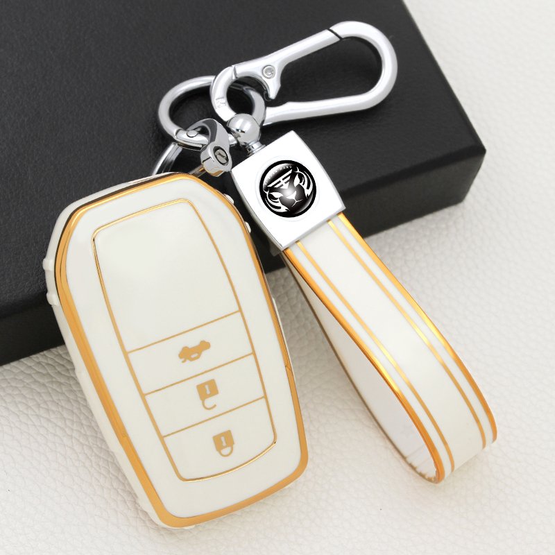 TPU Car Key Protect New Golden Smart Car Key Shell Wholesale TPU Car Key Case Cover For Toyota
