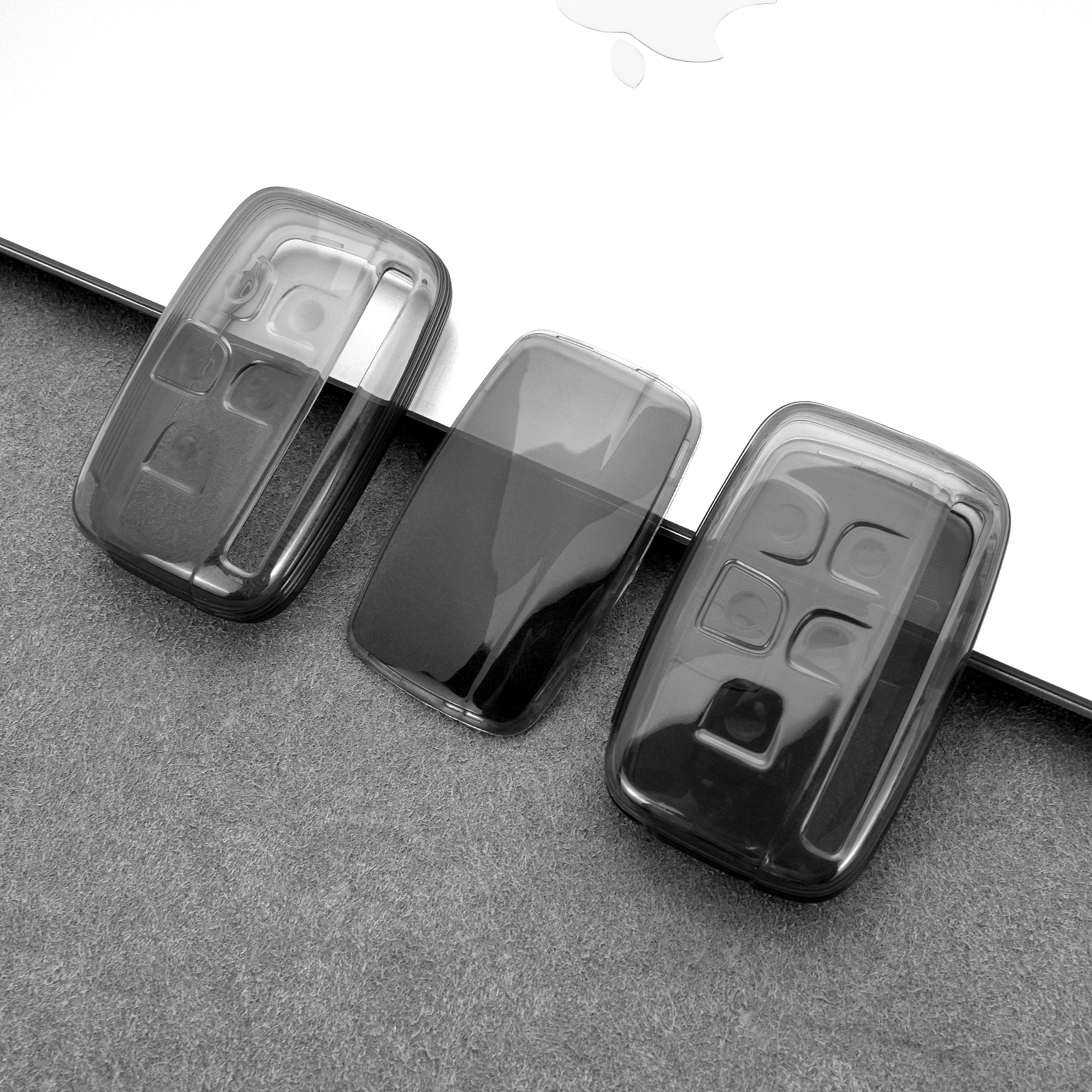 DM Automotive Accessories Solf TPU Transparent Car Key Fob Case Auto Key Shell Protector Cover for LAND ROVER