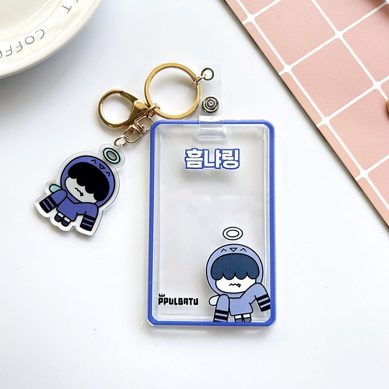 New Kpop TXT Acrylic Keychain Cartoon Car Bag Pendant Key Ring Holder Gifts Bus Card Holder Jewelry Accessories Fans Collection