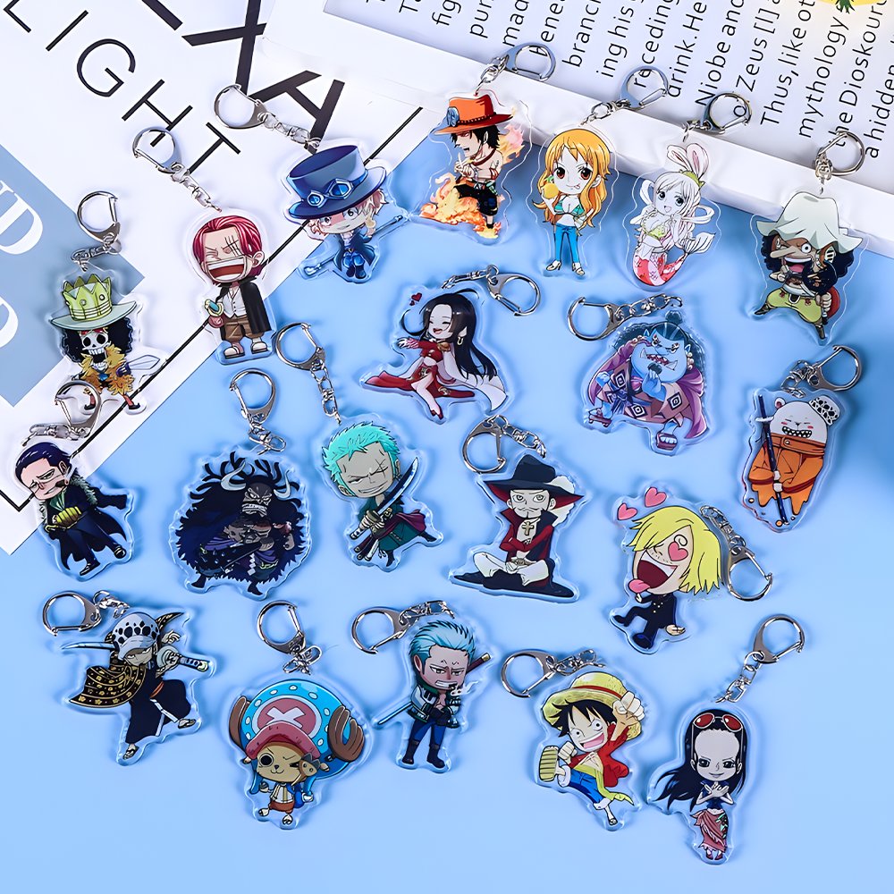 China Factory Custom Design Acrylic Keychain Holographic Acrylic Key chain Plastic Pendant Rainbow Charm Custom Acrylic Keychain