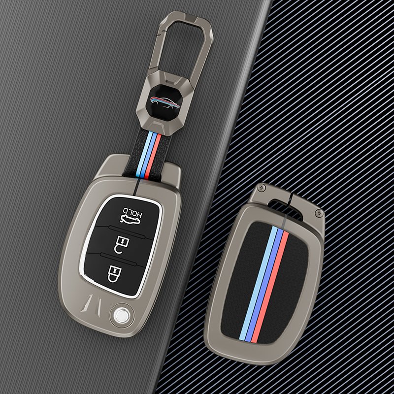 Three Color Design Silicone Zinc Alloy Car Key Fob Case Cover Bag For Hyundai