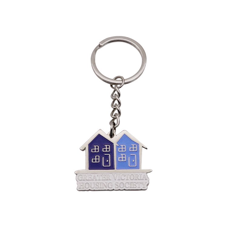 Guess You Like Design Metal Keychain Custom Logo Electroplate Polishing Car Keychain Accessories
