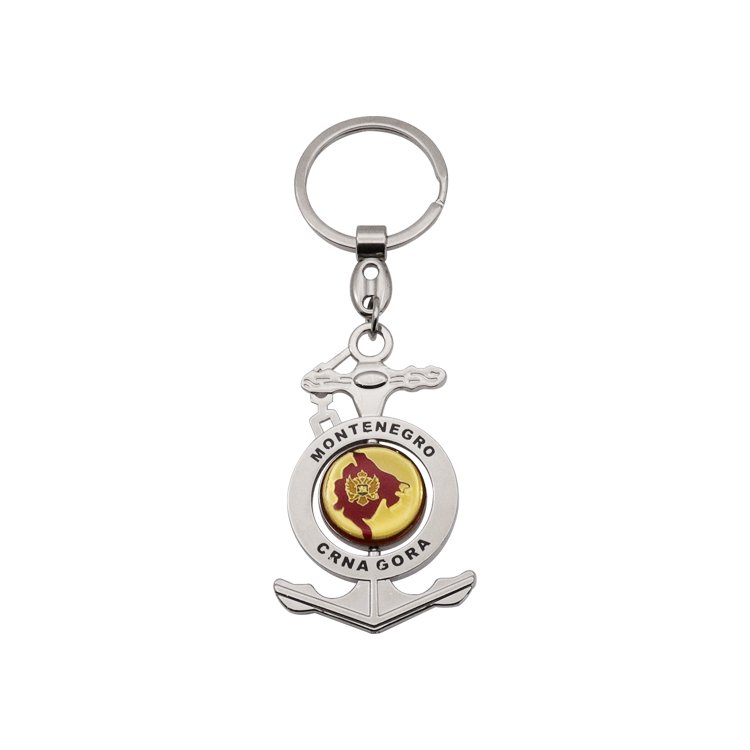 Guess You Like Design Metal Keychain Custom Logo Electroplate Polishing Car Keychain Accessories
