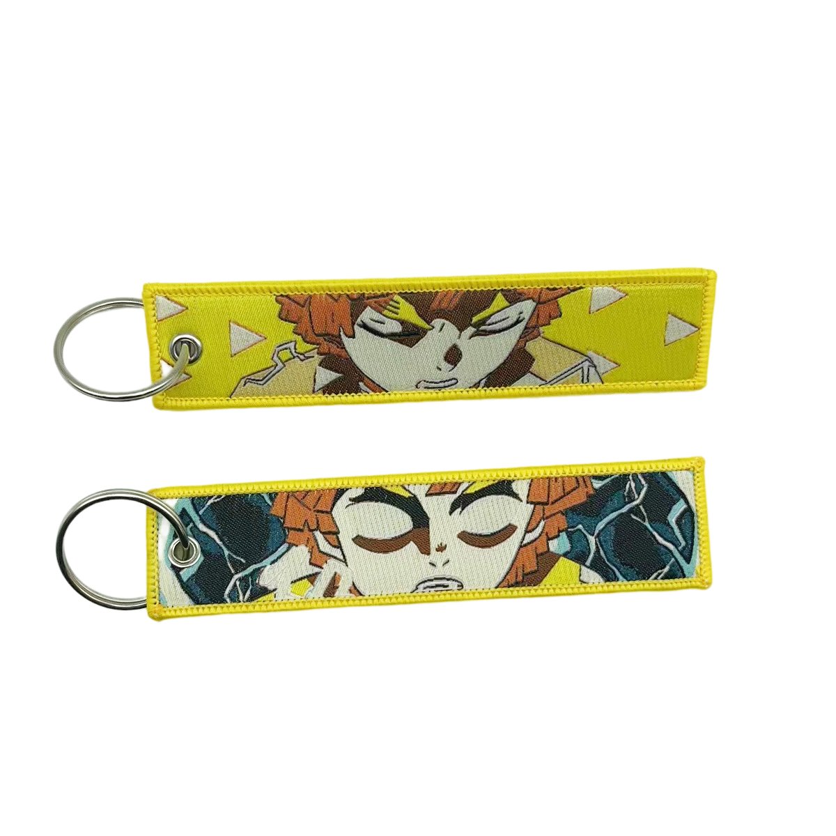 100 Designs Fashion Promotional Anime Key Tag Embroidery Hoop keychain Accessories Car Backpack Ornaments Keyring