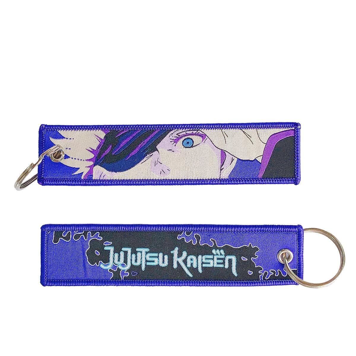 100 Designs Fashion Promotional Anime Key Tag Embroidery Hoop keychain Accessories Car Backpack Ornaments Keyring