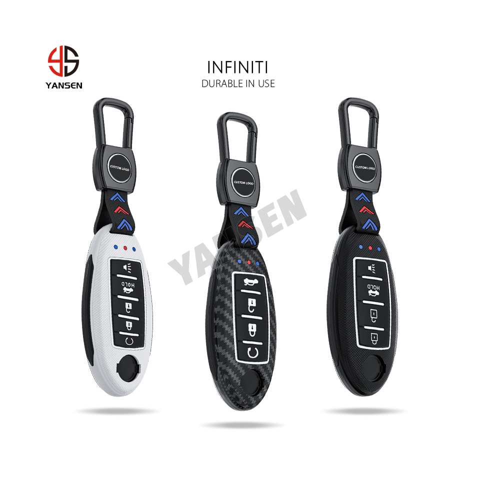 4/5 Buttons ABS Car Key Case Cover Protect Accessories For Infiniti Q40 Q80 Q60 Q70 For Nissan Maxima Leaf Sentra Altima Armada