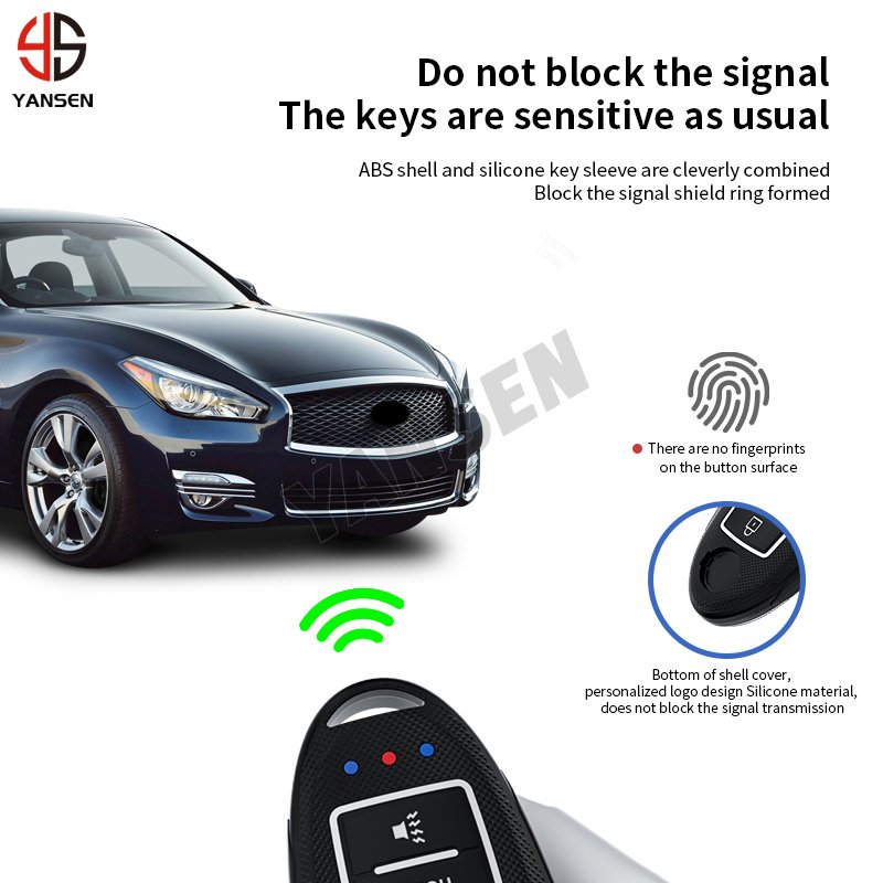 4/5 Buttons ABS Car Key Case Cover Protect Accessories For Infiniti Q40 Q80 Q60 Q70 For Nissan Maxima Leaf Sentra Altima Armada