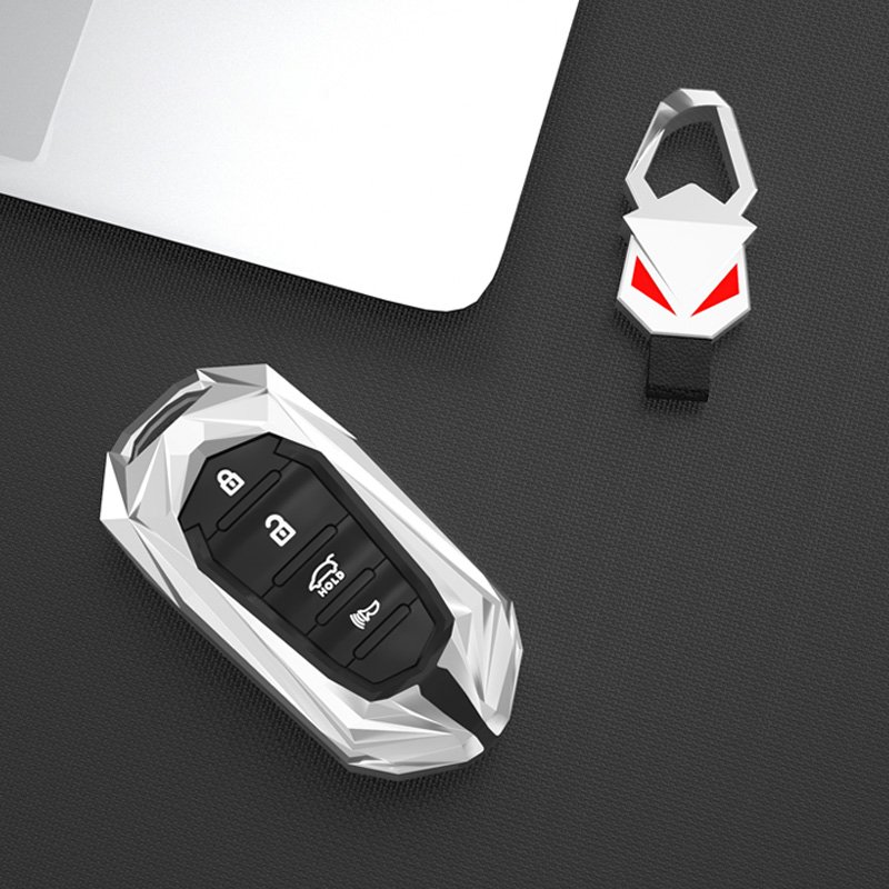 New Alloy+Silica Gel Car Key Case Cover Shell Fob Holder For KIA Cadenza Sorento K3 K5 K7 K900 Quoris Protector 2016 Accessories