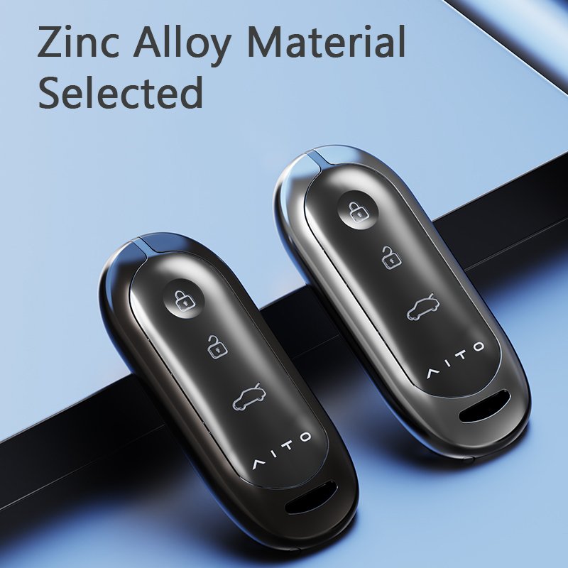 Car Remote Key Cover Metal Protect Holder Leather Case Accessories