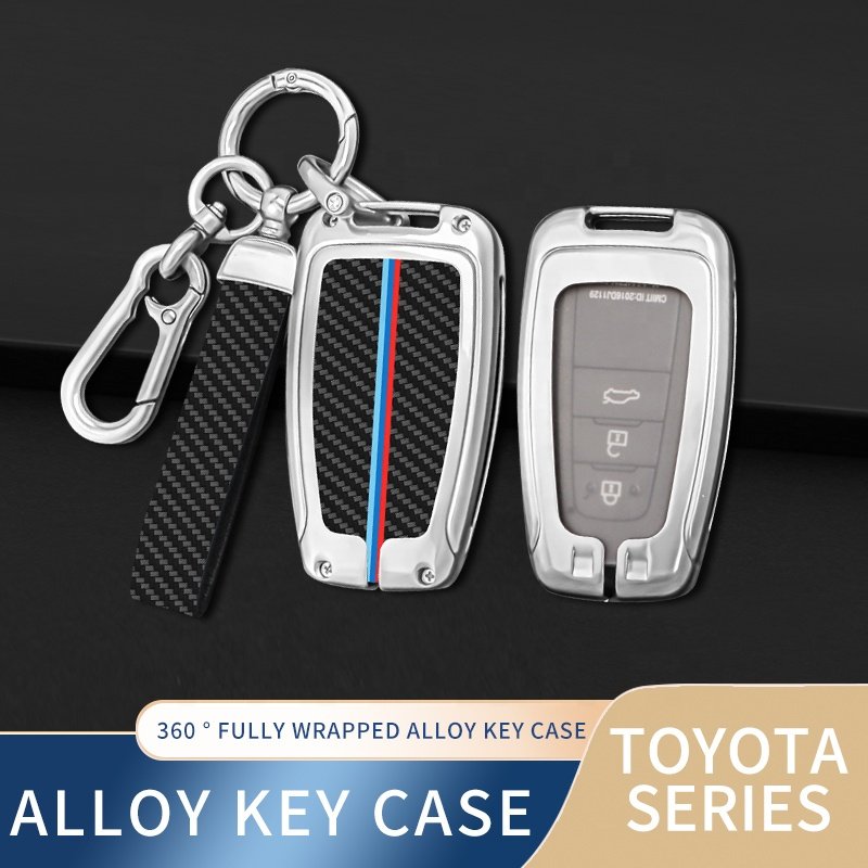 Custom Luxury Gift Zinc Alloy Leather Smart Car Key Case Cover Fob For Ford Toyota Hyundai BYD Leapmotor Hyundai Tucson Sonata