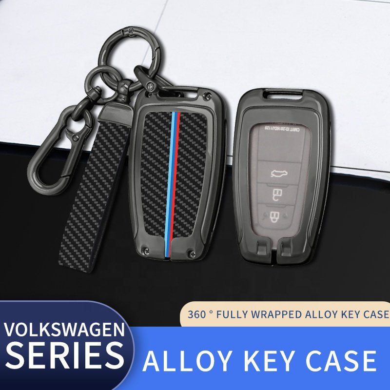 For Leather Toyota 2022 Camry Estima Veloz Golden Supplier Smart For Rav 4 2018 Car Key Cover With Keychain