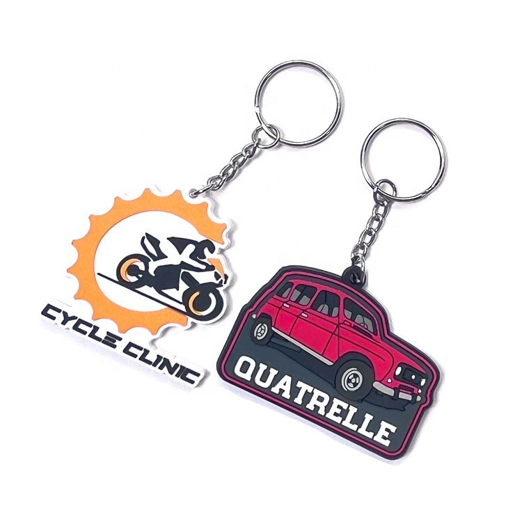 Customized Silicon Silicone Key Chain Custom Logo Rubber Keyring Keytags Anime Wholesale Pvc Keychain