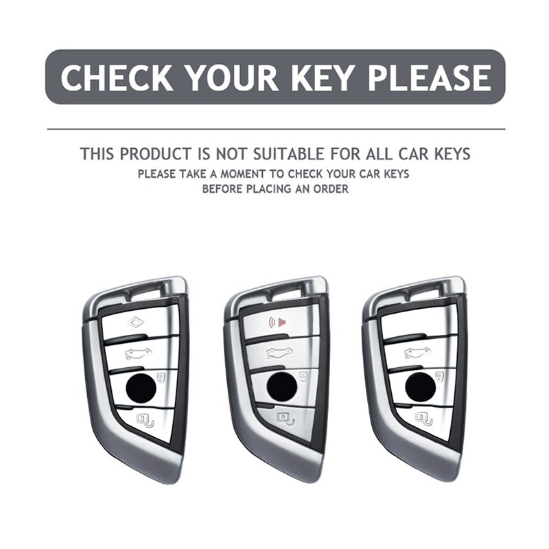 ABS carbon fiber Car Key Cover Case Shell Fob for BMW Protective Easy To Install interior accessories