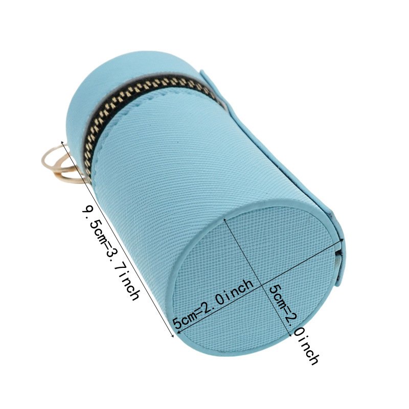 Vintage Lipstick Mini Bag Accessories Wallet Car Keychain Pu Leather Storage Case Cosmetic Makeup Holder Gift Box Bags Keychains
