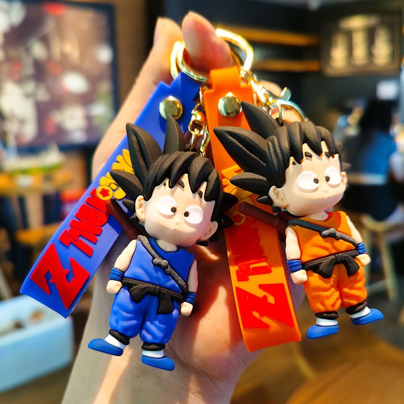 Dragon Balls Goku Cartoon Keychain Accessories Animation Doll Pendant Keychain Cartoon Car Valentine's Day Gift