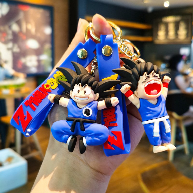 Dragon Balls Goku Cartoon Keychain Accessories Animation Doll Pendant Keychain Cartoon Car Valentine's Day Gift