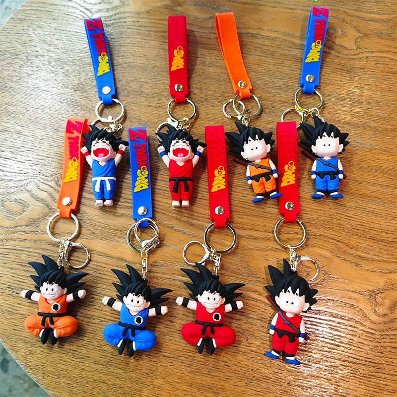 Dragon Balls Goku Cartoon Keychain Accessories Animation Doll Pendant Keychain Cartoon Car Valentine's Day Gift