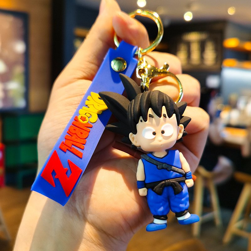 Dragon Balls Goku Cartoon Keychain Accessories Animation Doll Pendant Keychain Cartoon Car Valentine's Day Gift