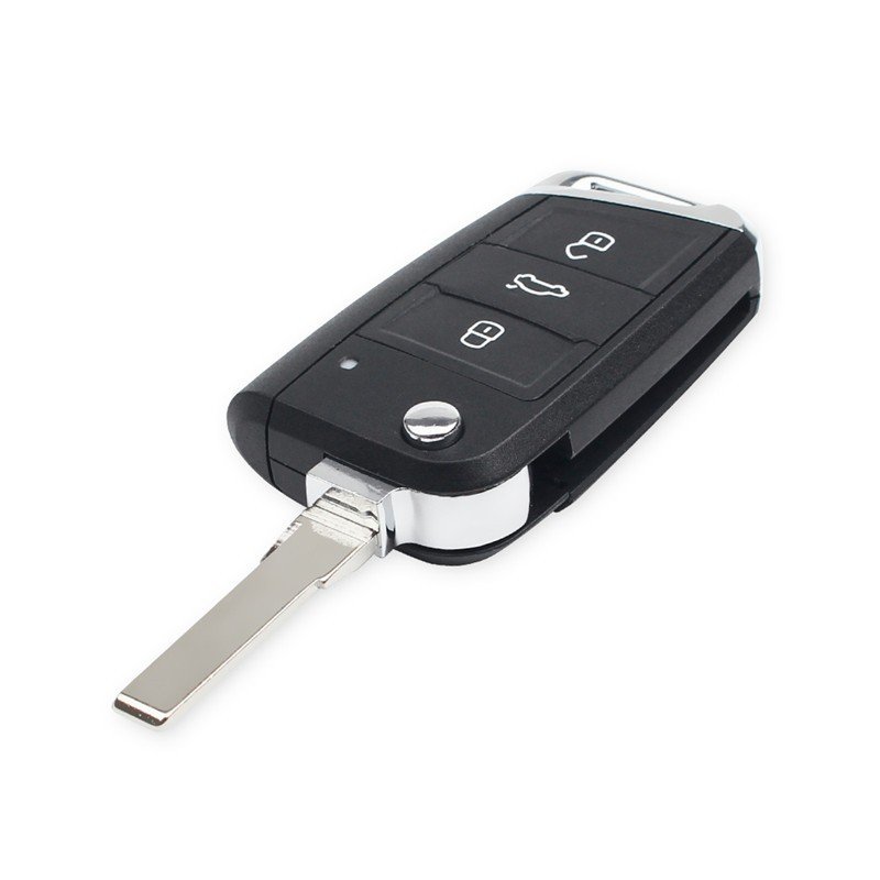 Auto Accessories Blank Car Keys Remote Key Shell FOB Key Case with Blade Fit For Golf 7 MK7 Polo