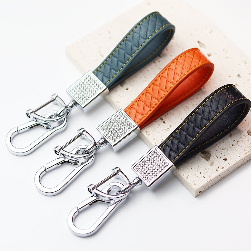 Jewelry Key Ring PU Car Key Ring Chain Holder Fashion Diamond Car Keychain Car