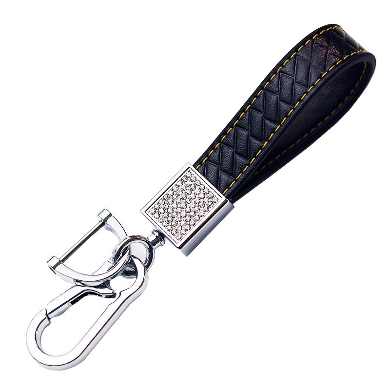 Jewelry Key Ring PU Car Key Ring Chain Holder Fashion Diamond Car Keychain Car