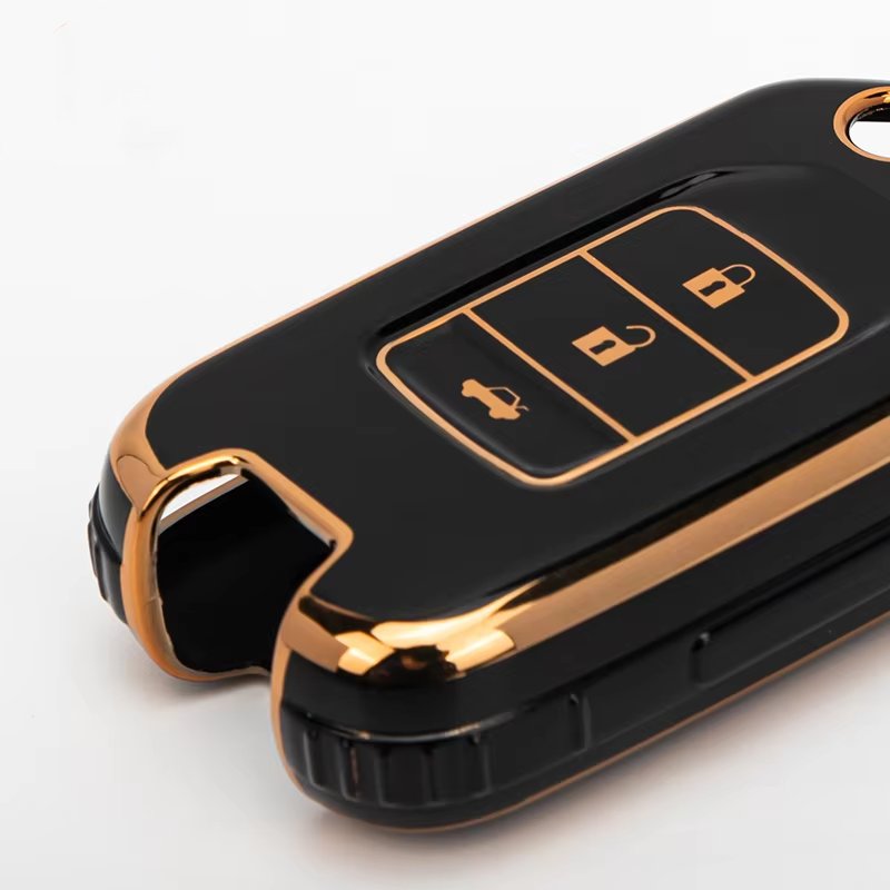 Source factory Fashion 3-button Soft TPU Car Key Cover Auto Smart Key Case for Honda