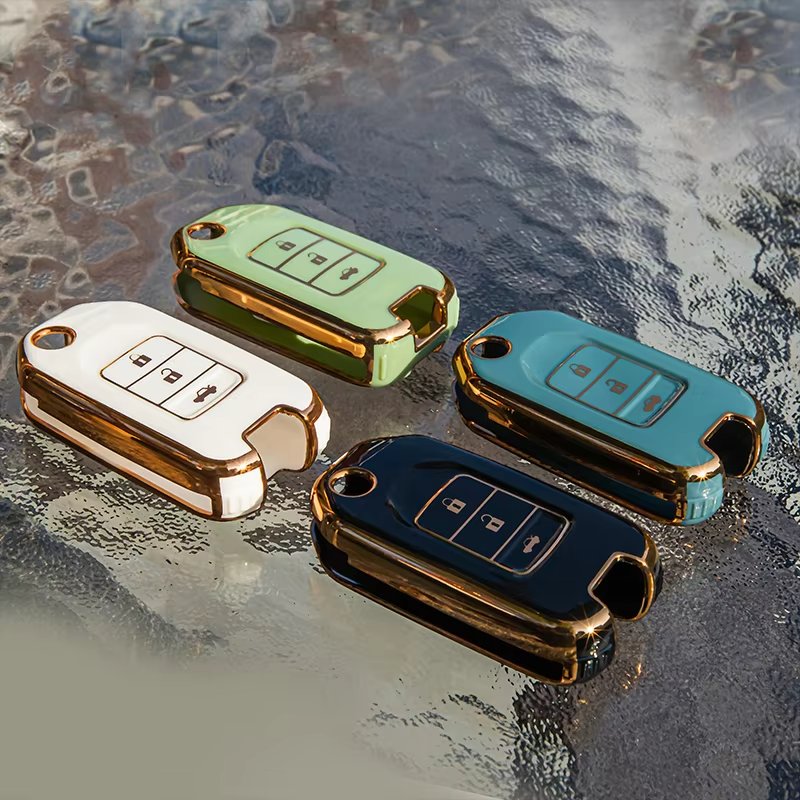 Source factory Fashion 3-button Soft TPU Car Key Cover Auto Smart Key Case for Honda