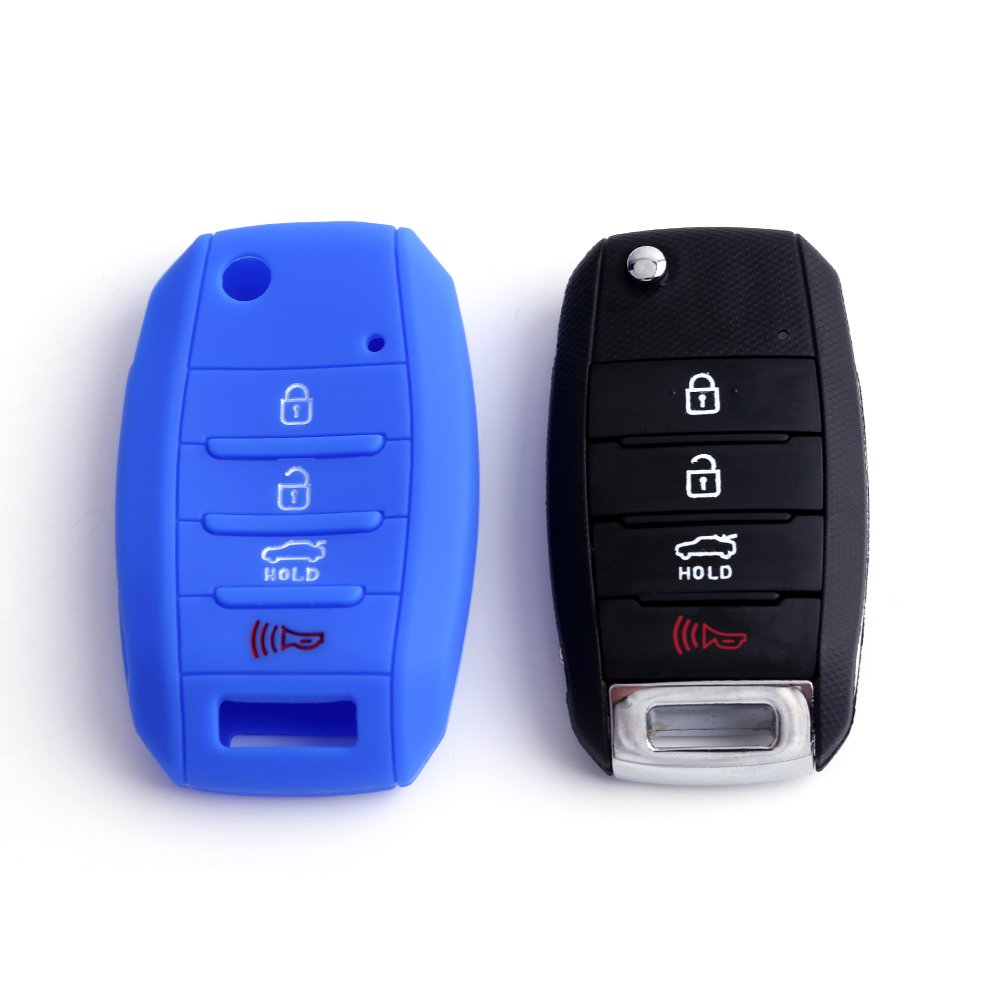 Hot Sale Flip Key Cover for 4 Buttons Car Key Silicone Case Key Holder