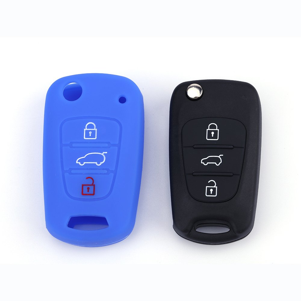 Hot Sale Flip Key Cover for 4 Buttons Car Key Silicone Case Key Holder