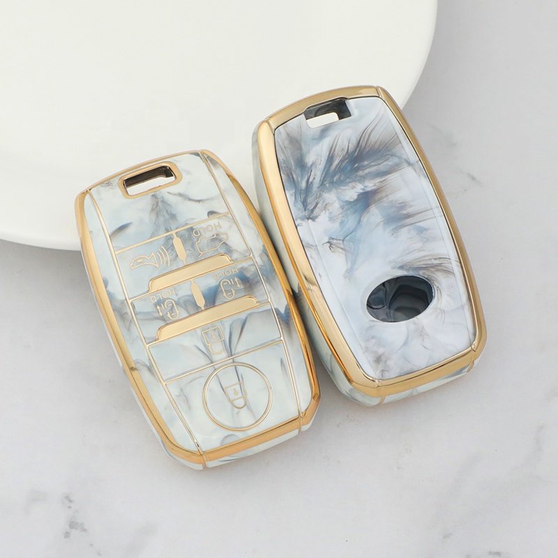 Jade TPU Car Key Fob Cover with keychain Fit for Kia Optima Sorento Sportage Soul Forte Niro class car key case Accessories