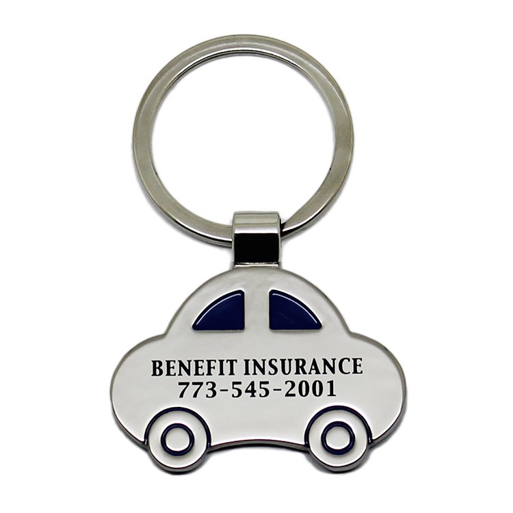 Wholesale 3D 2D Gift Souvenir Enamel Name Car Accessories Holder Model Emblem Keyring Metal Custom Brand Logo Car Shape Keychain