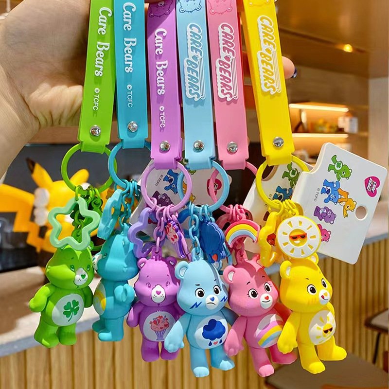 Custom Keychain Action figure Car Key pendant Bag accessories Cute cartoon 3D keychain PVC silicone keychain wristband Key chain