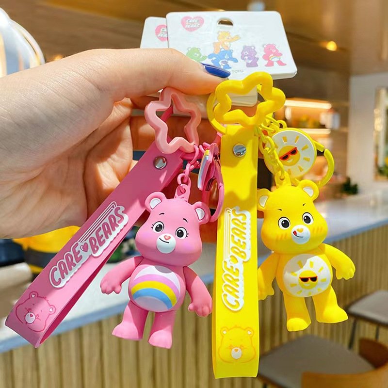 Custom Keychain Action figure Car Key pendant Bag accessories Cute cartoon 3D keychain PVC silicone keychain wristband Key chain