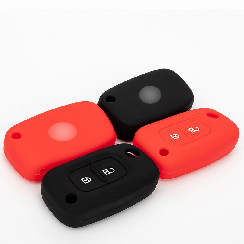 New Customizable Renault Key Case Keyless Key Fob Protector Silicone Car Key Cover Accessories Autos Plastic Key Protector