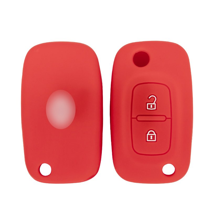 New Customizable Renault Key Case Keyless Key Fob Protector Silicone Car Key Cover Accessories Autos Plastic Key Protector