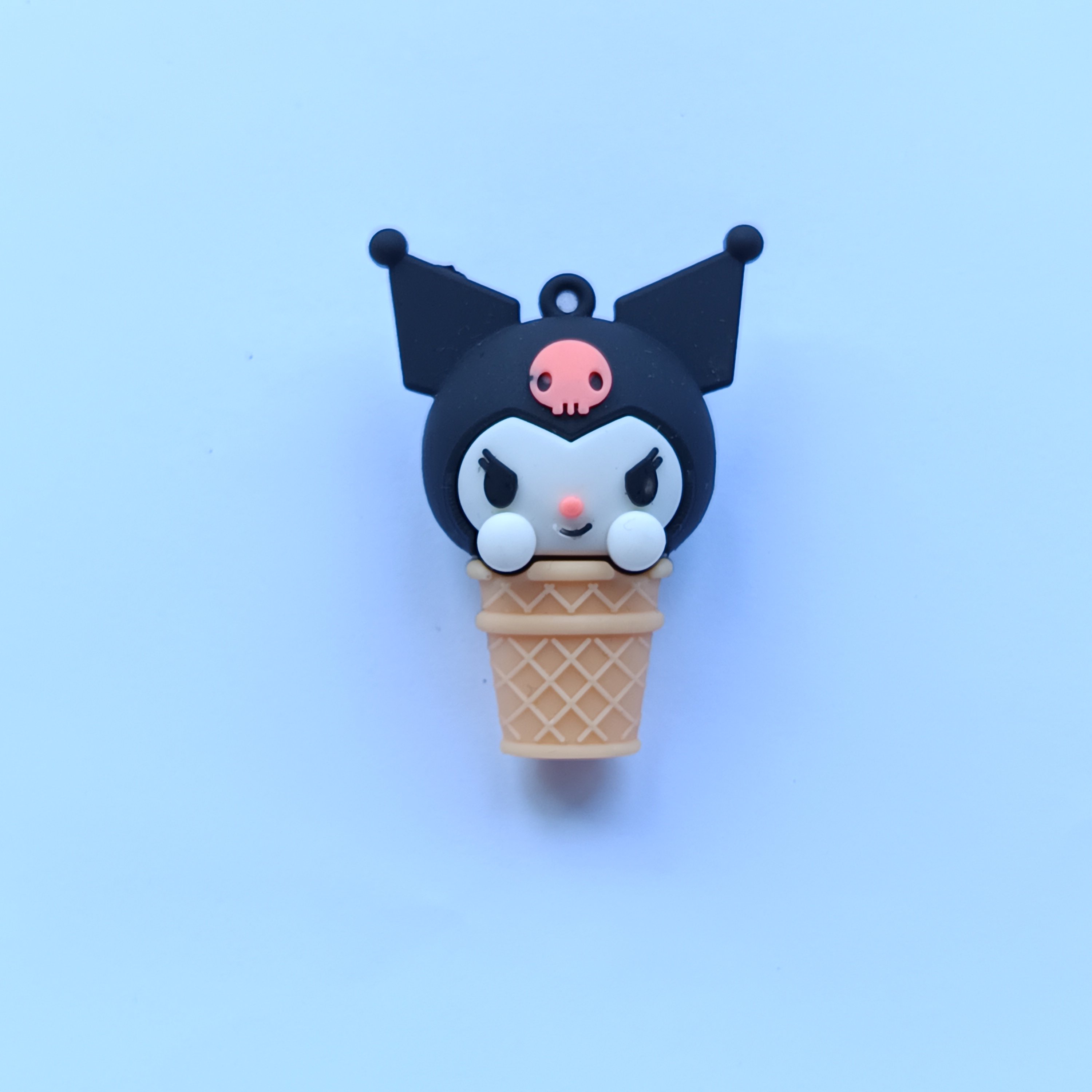 Factory Customization wholesale PVC Mini cartoon Anime ice-cream Kitty keychain doll key ring accessories Car Pendant