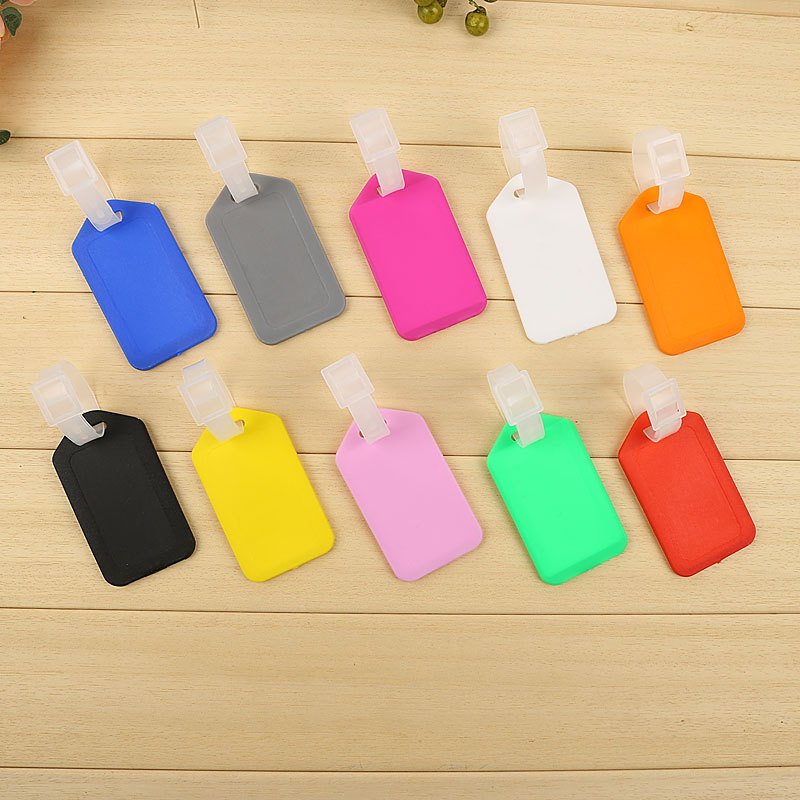 PP Plastic Plane Luggage Tags Travel Accessories for Boarding Passes and Name Tags Rubber Key Chains