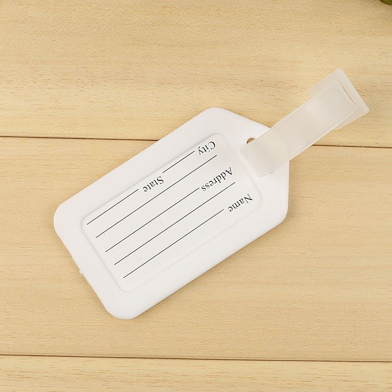 PP Plastic Plane Luggage Tags Travel Accessories for Boarding Passes and Name Tags Rubber Key Chains