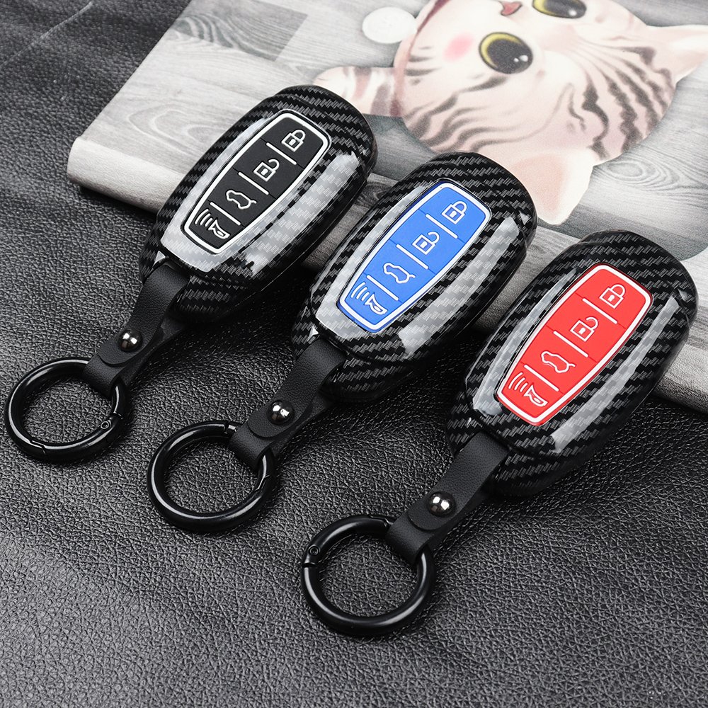 ABS Car Remote Fob Key Case Cover Bag For Hyundai i30 i30N Veloster Palisade Grandeur IG Venue 2017-2019 2020 2021 Accessories