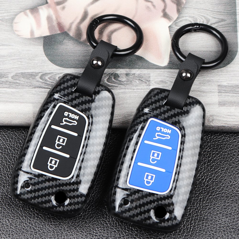 ABS Car Remote Fob Key Case Cover Bag For Hyundai i30 i30N Veloster Palisade Grandeur IG Venue 2017-2019 2020 2021 Accessories