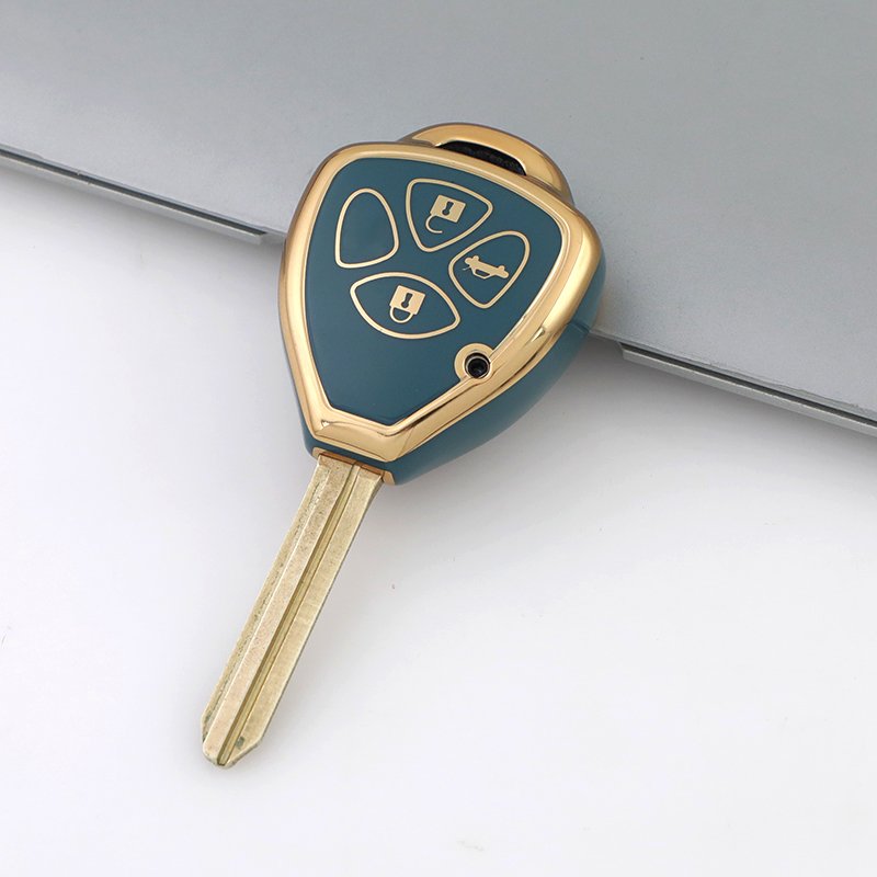 Hot Selling Gold Edge TPU Car Key Cover For Toyota PRD Avensis Land Cruiser Prado 150 Key Accessories