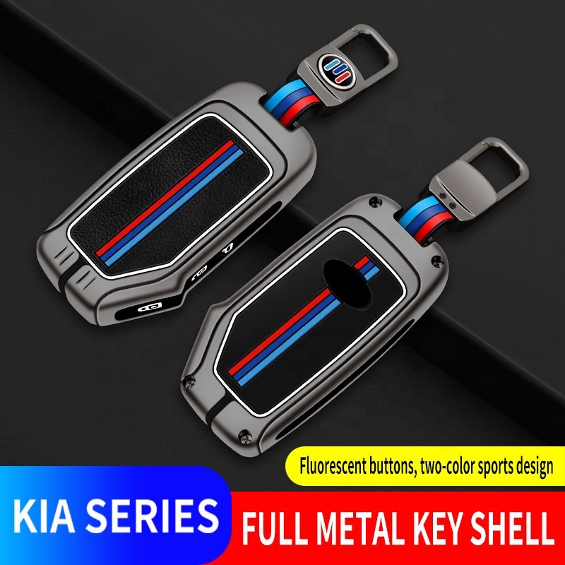 Different Type Of Silicon For Kia Sportage Zinc Alloy Car Key Cover With Keychain