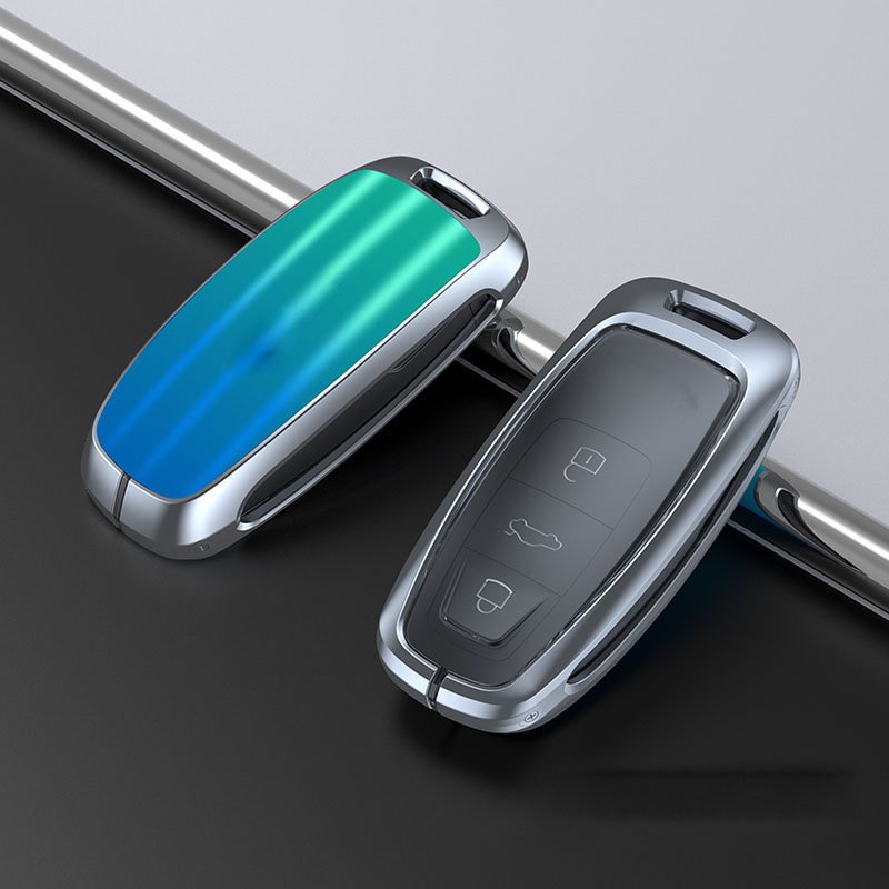 Metal zinc alloy car key case sporty car key chain with key cover for CAR