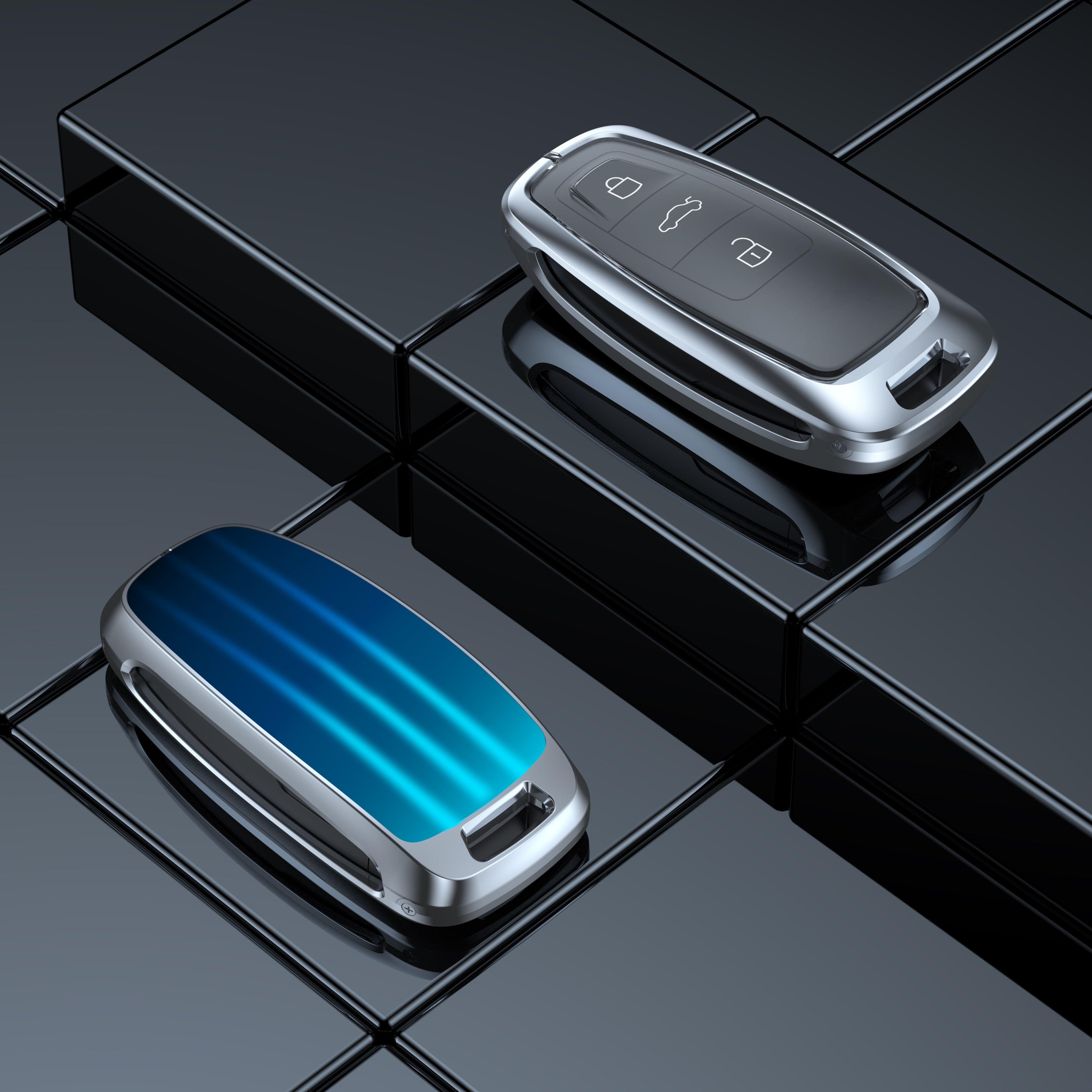 Metal zinc alloy car key case sporty car key chain with key cover for CAR