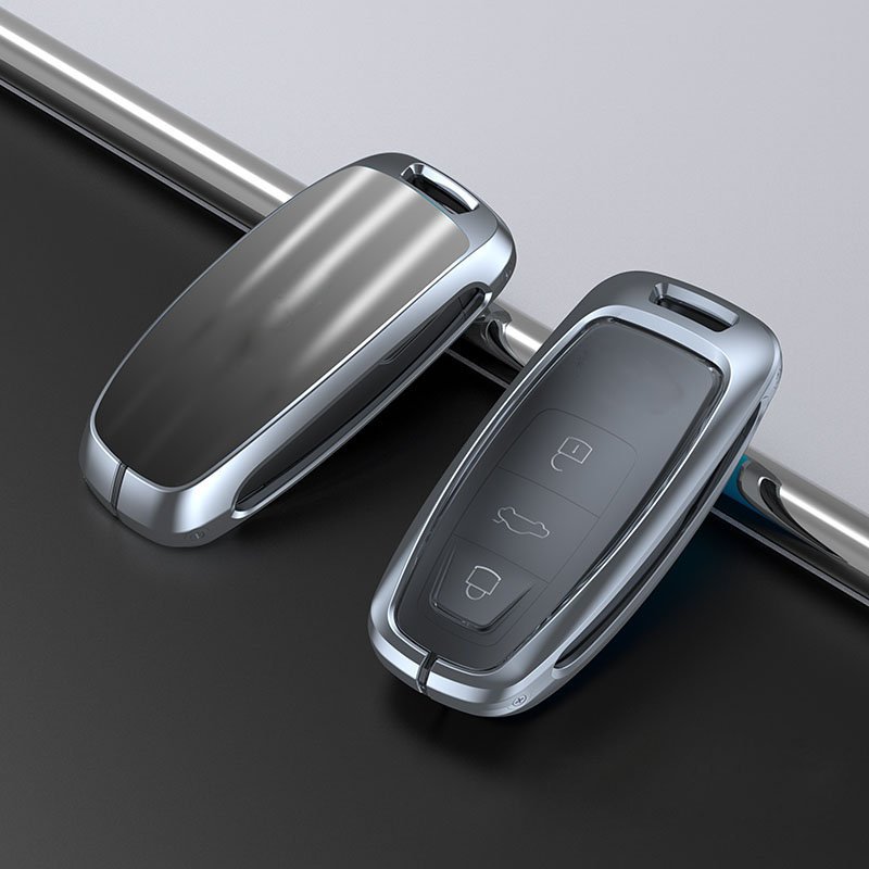 Metal zinc alloy car key case sporty car key chain with key cover for CAR