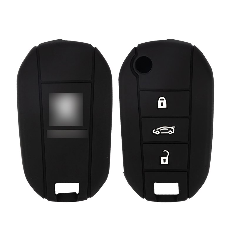 High Quality Silicone Key Cover Case for PEUGEOT Remote Control Car Key Protector Accessory