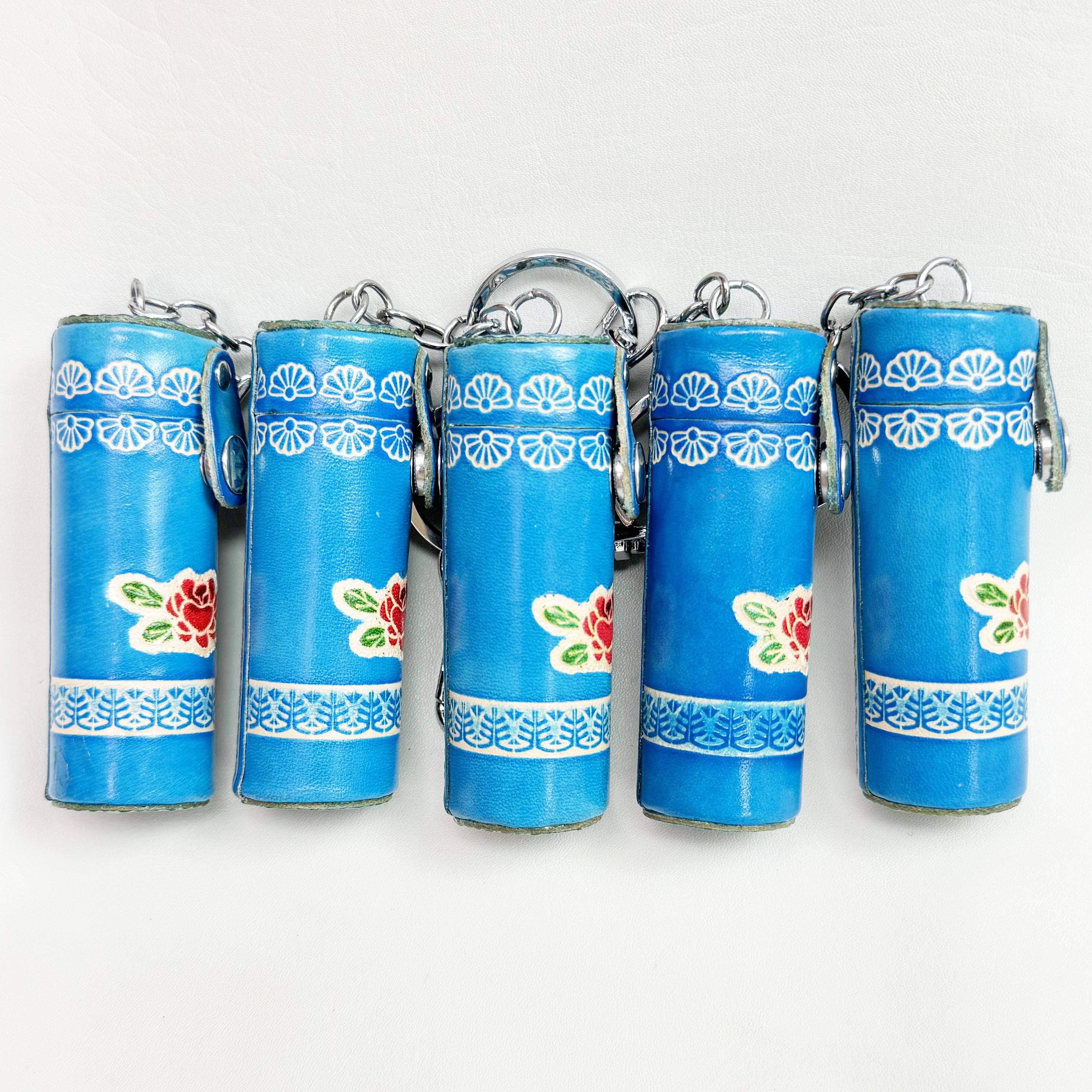 KC-011 Lipstick pouch Animal Genuine Leather Handmade Key chain Bag Charm Pendant Car Keyring Luxury Keychain