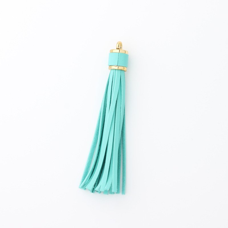 New Fashion Tassel Key Chain Women Cute Tassel KeyChain Bag Accessory PU Leather Tassels Car Key Ring Fringe Jewelry