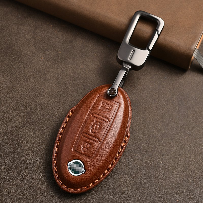 It is suitable for Nissan key set XTrail qashqai BlueBird Versa Toula new Tianlai sylphy car leather shell buckle