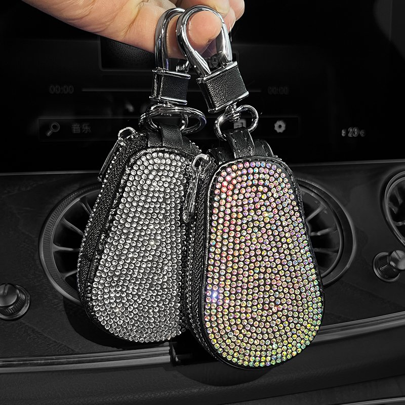 General Interior Car Key Accessories Color Luxury Diamond Car Key Purse Bag Fashion Women Diamond Holder Car Protection